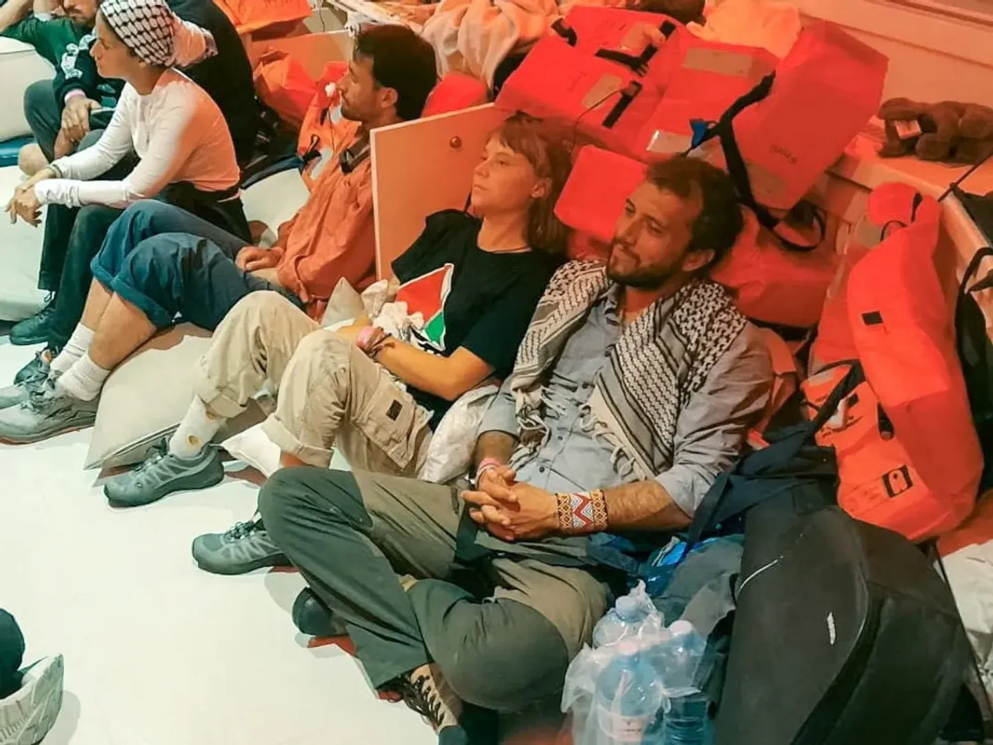 Harcèlement, abus et racisme des militants pro-palestiniens  de la flottille Soumoud en Israël