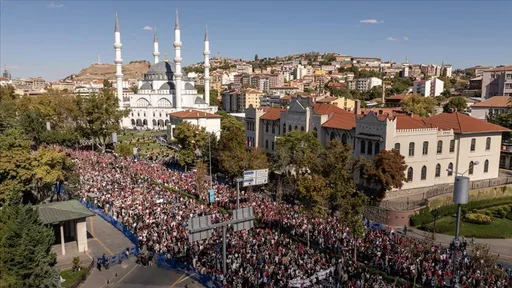 Türkiye, mbahen marshe dhe aktivitete solidariteti në mbështetje të Gazës dhe flotiljeve humanitare
