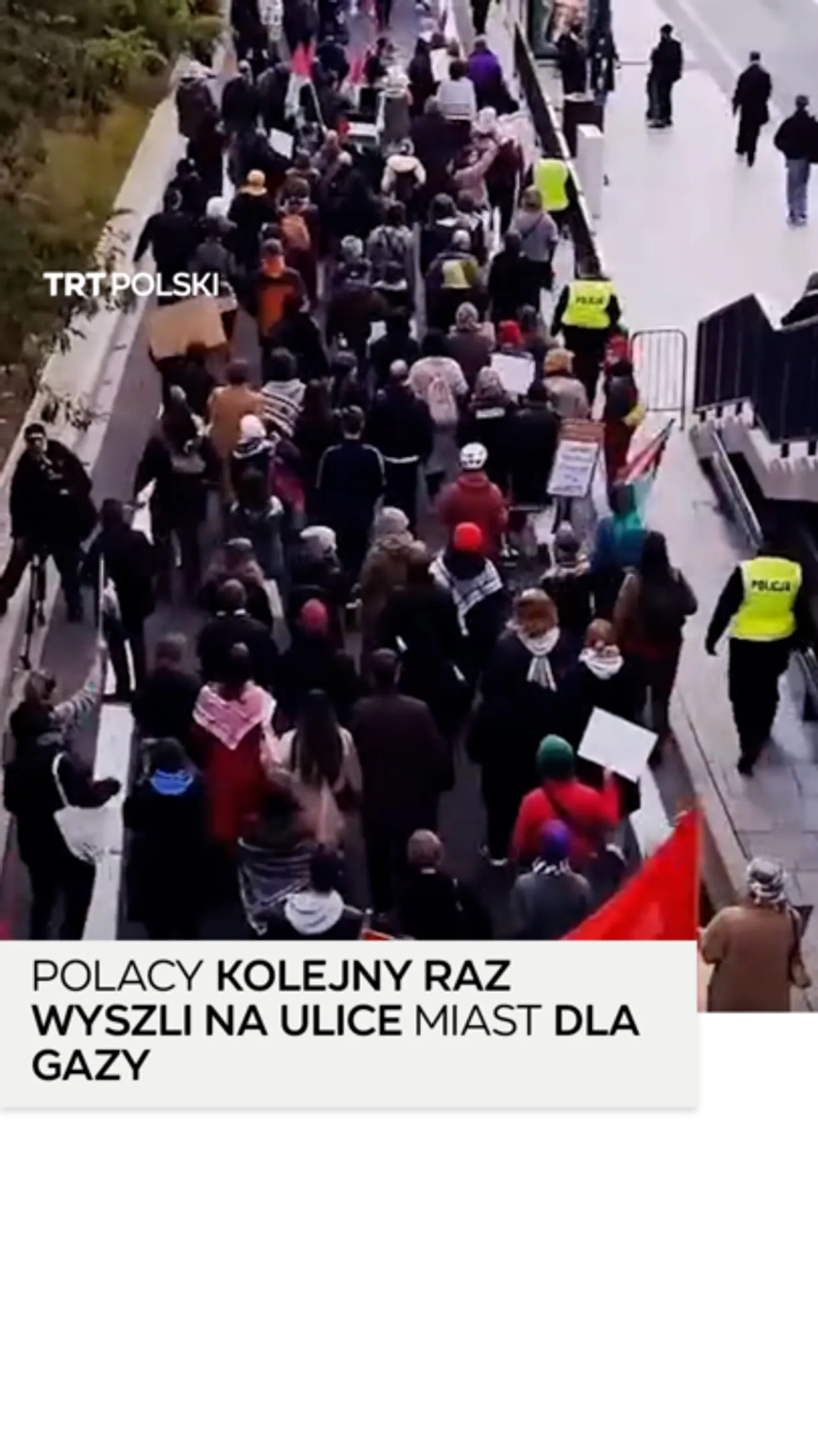 Polacy kolejny raz wyszli na ulice miast dla Gazy