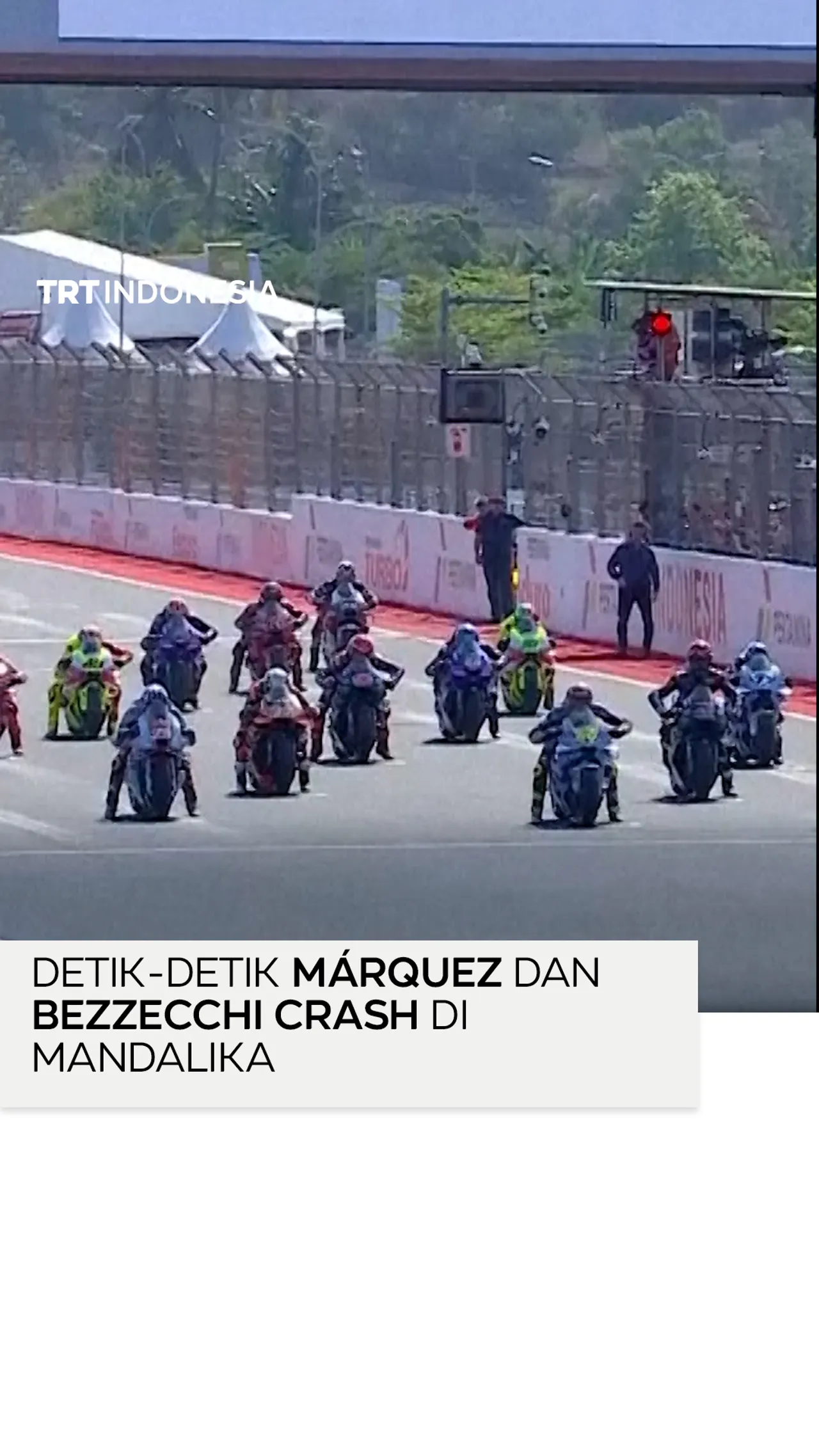 Detik-detik Márquez dan Bezzecchi Crash di Mandalika