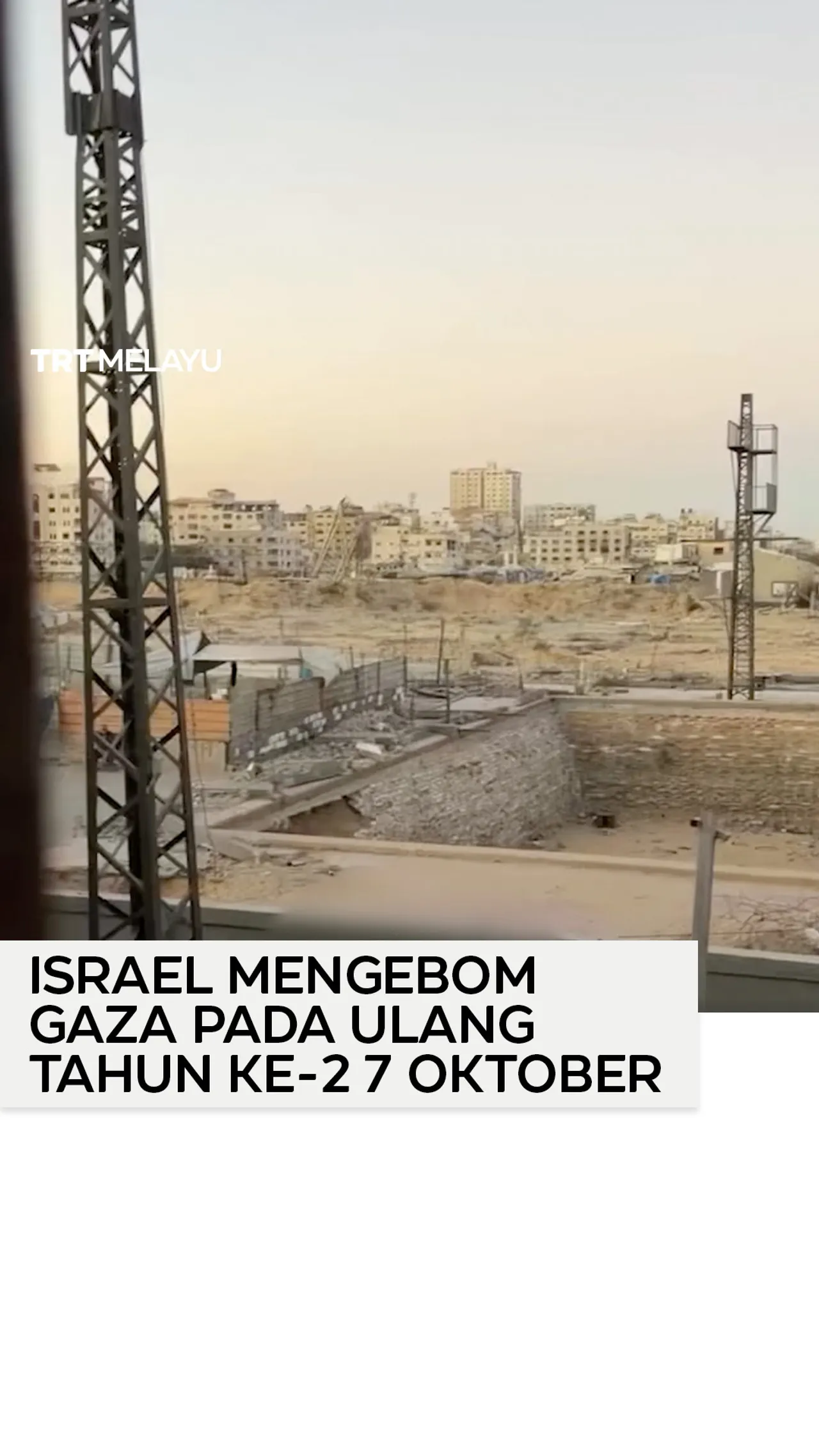 Israel mengebom Gaza pada ulang tahun ke-2 7 Oktober