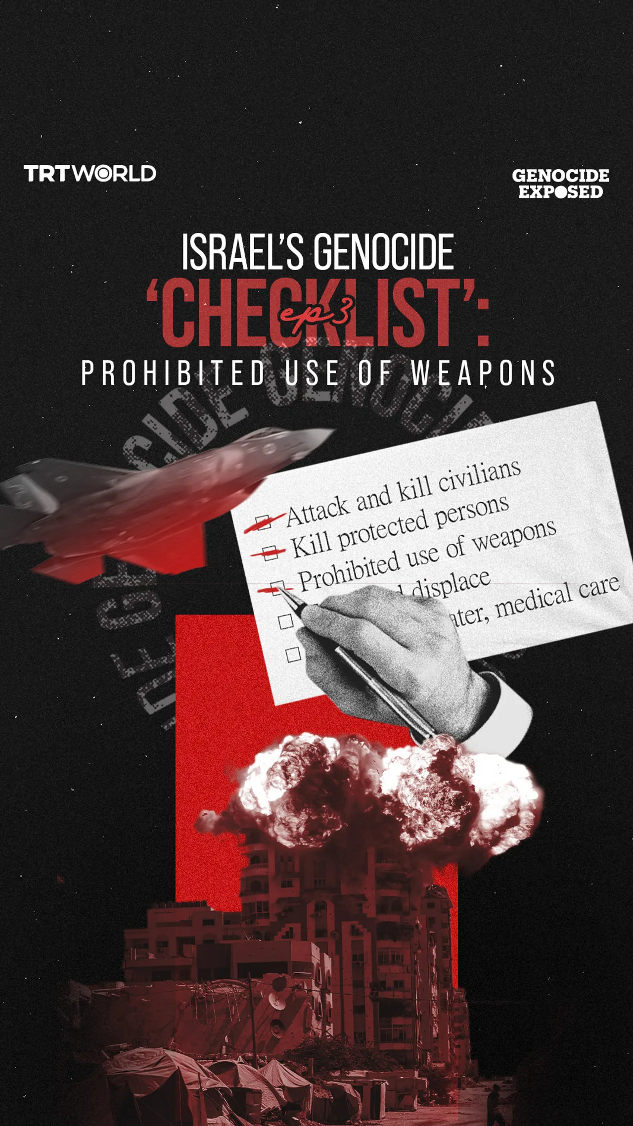 Israel’s genocide checklist: Prohibited use of weapons
