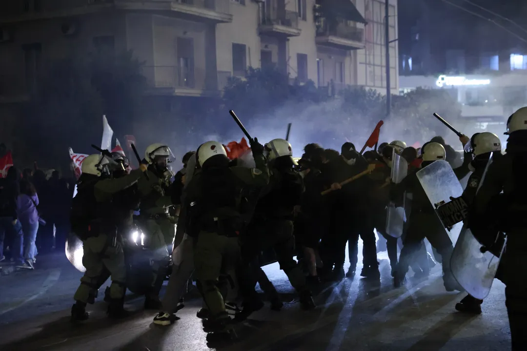Police fire tear gas on pro-Palestine protesters near Israeli Embassy in Athens