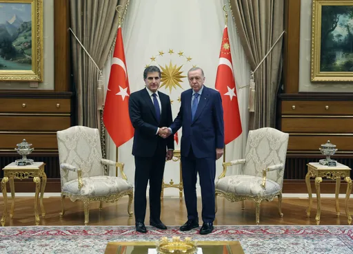 President Erdogan hosts IKRG Leader Nechirvan Barzani in Ankara