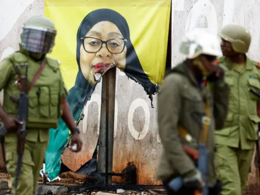 Presidente da Tanzânia reivindica vitória esmagadora em meio a distúrbios mortais