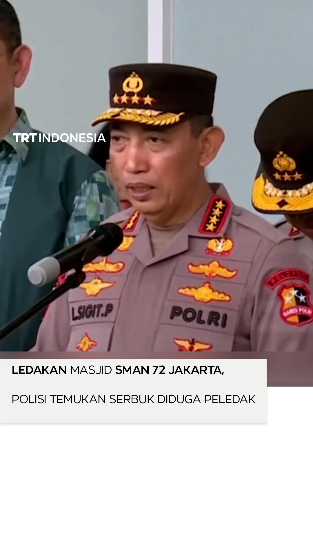 Ledakan di masjid SMAN 72 Jakarta, polisi temukan serbuk diduga peledak