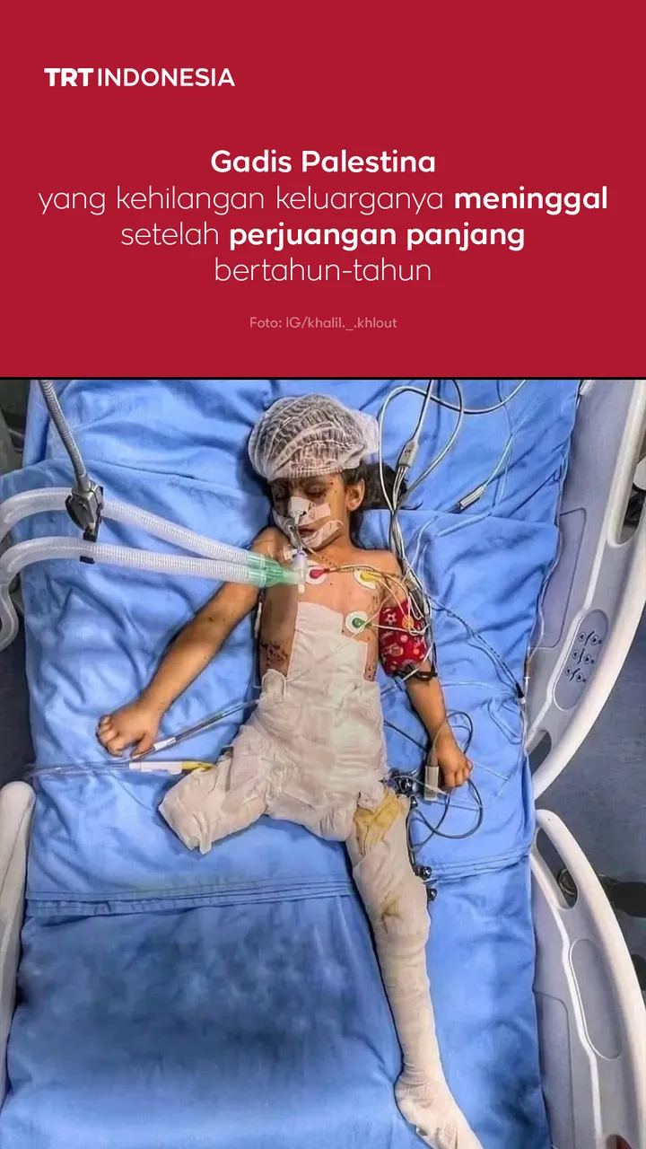 Gadis Palestina yatim piatu meninggal setelah bertahun-tahun berjuang