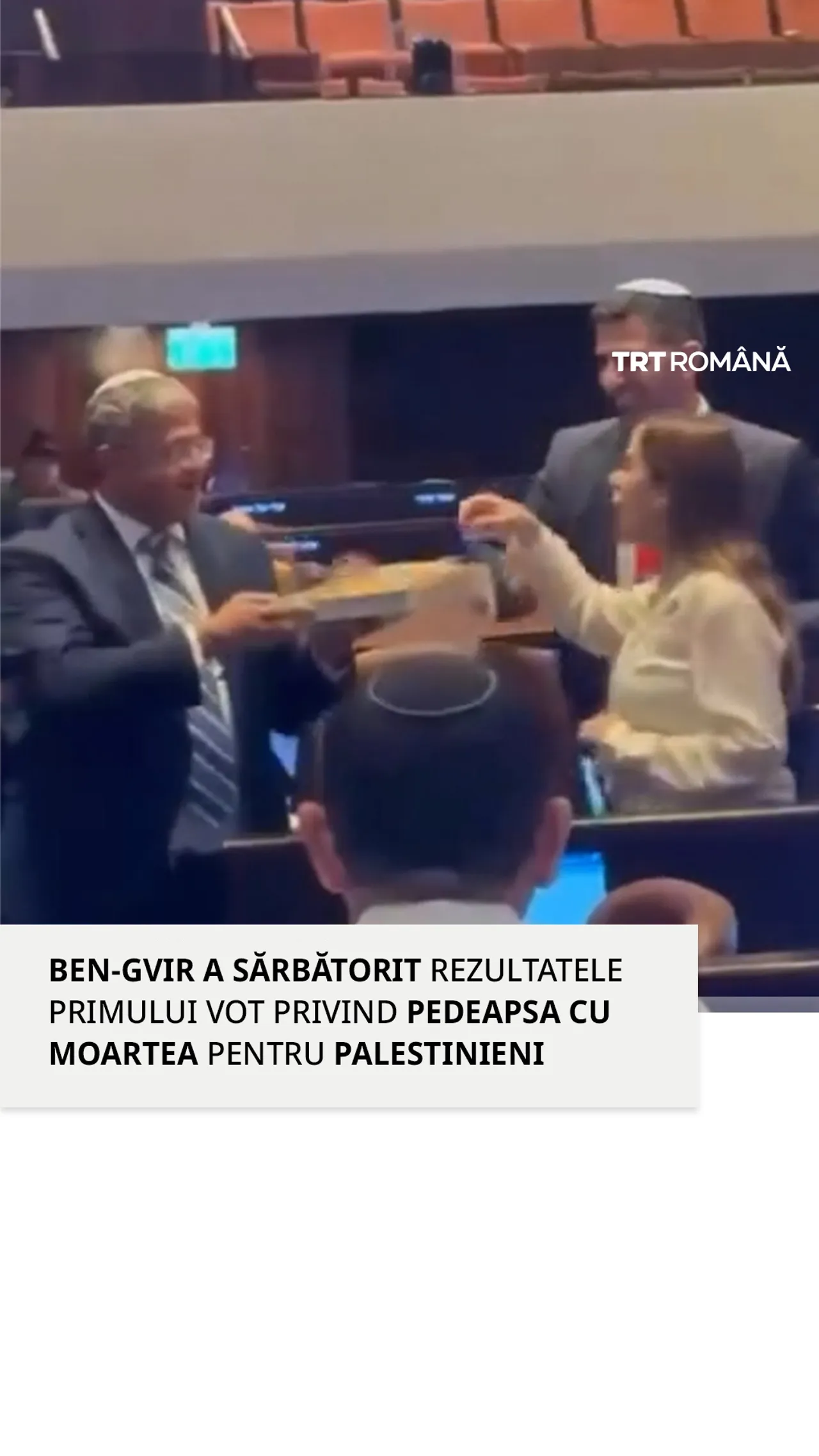 Knessetul aprobă în primă lectură legea privind pedeapsa capitală pentru palestinieni