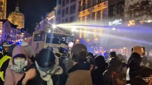 Belgique: la police réprime une manifestation pro-palestinienne à Anvers