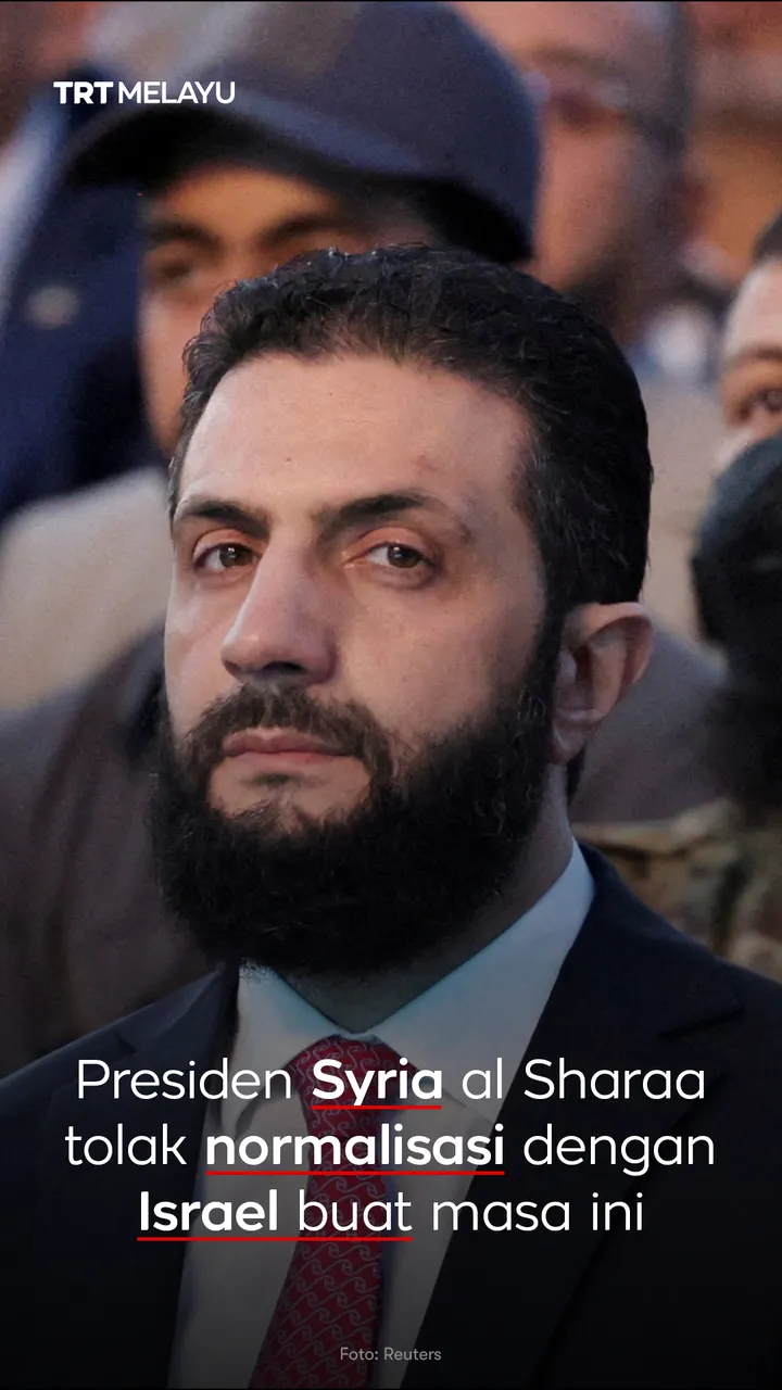 Presiden Syria al Sharaa tolak normalisasi dengan Israel buat masa ini