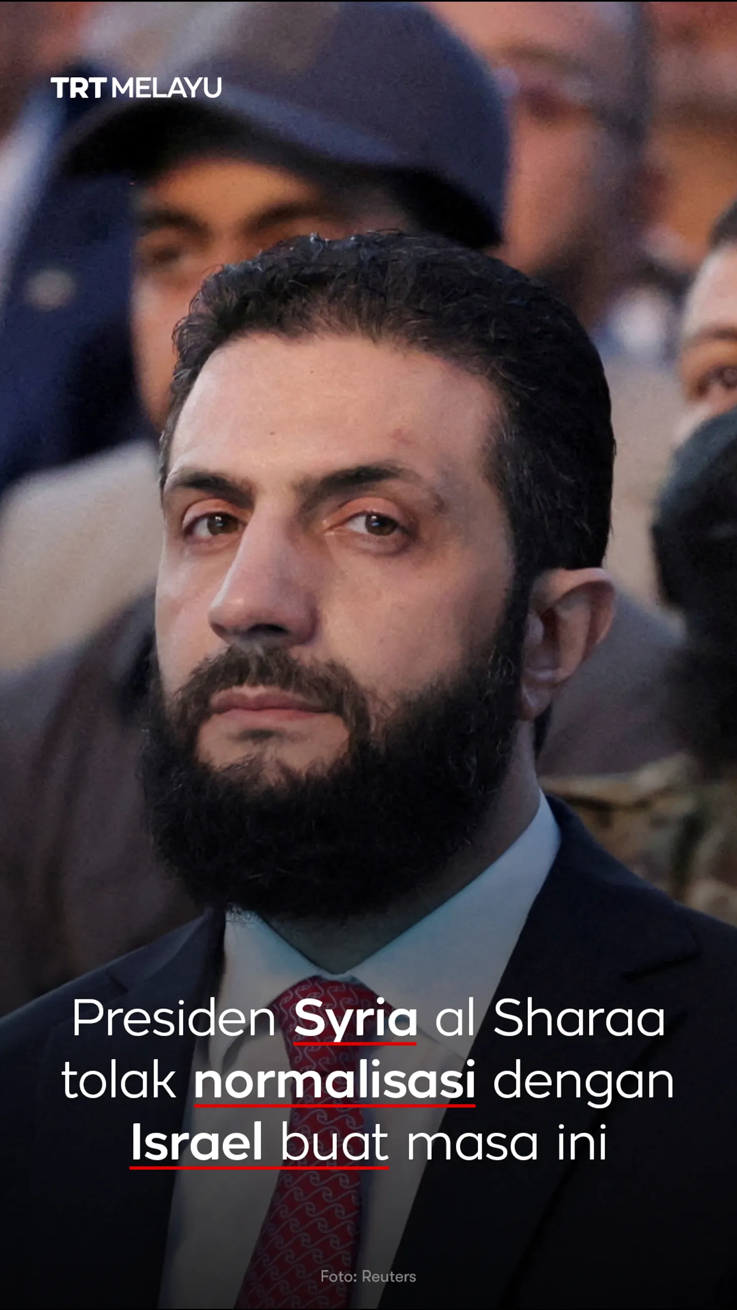 Presiden Syria al Sharaa tolak normalisasi dengan Israel buat masa ini