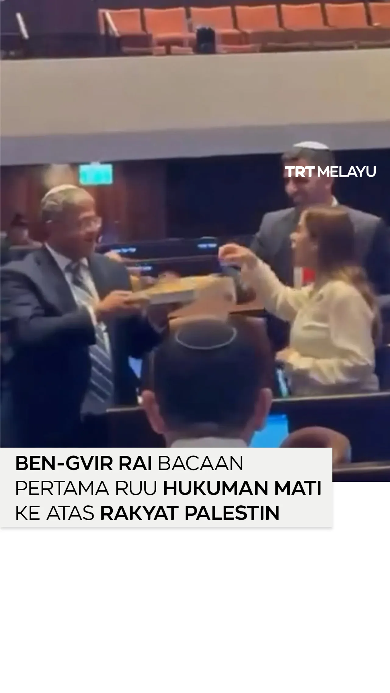Ben-Gvir rai bacaan pertama RUU hukuman mati ke atas rakyat Palestin