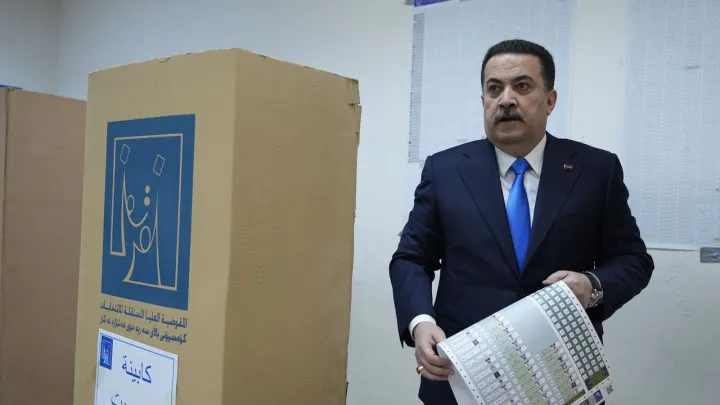 العراق.. بدء التصويت العام في الانتخابات البرلمانية والسوداني: تجري في أجواء آمنة