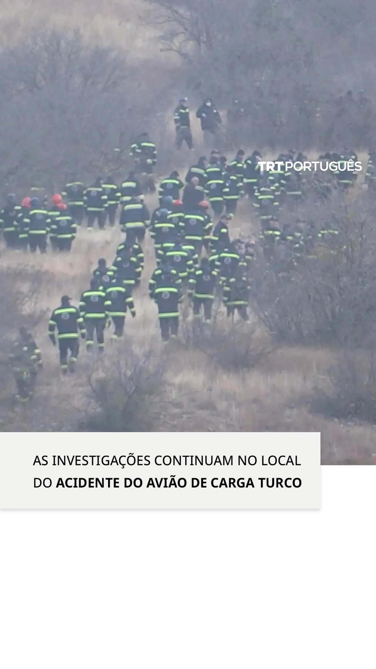 Continuam a decorrer as investigações no local dos destroços do avião de carga militar turco