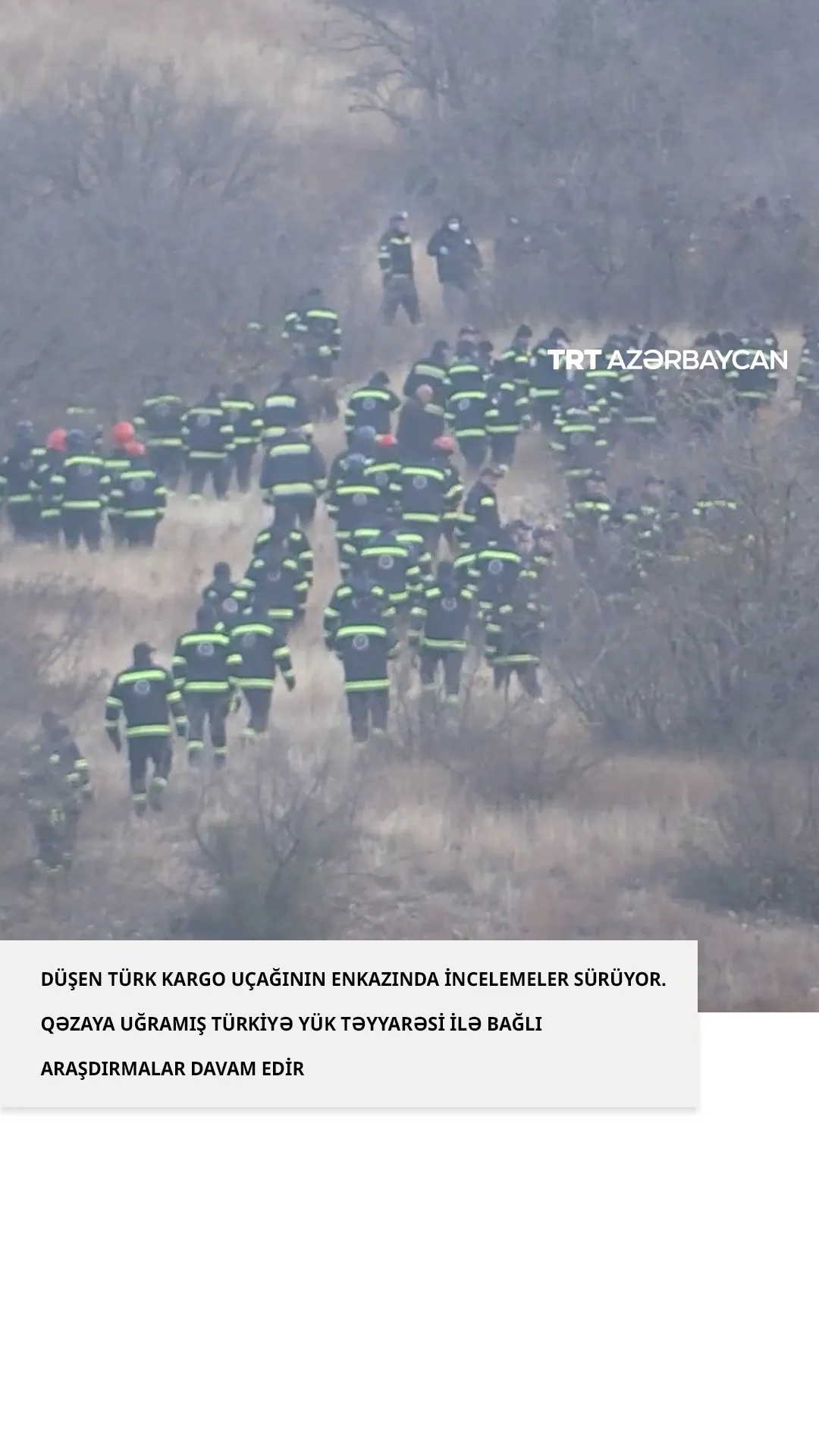 Azərbaycan-Gürcüstan sərhədində qəzaya uğrayan yük təyyarəsi ilə bağlı araşdırmalar davam edir