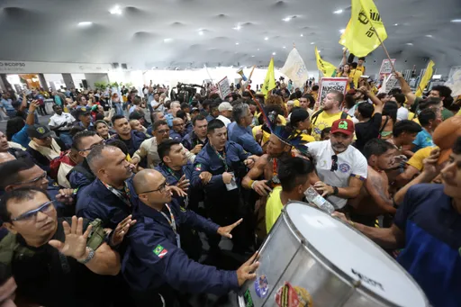 Protesters break into COP30 venue after clash with security, leaving two injured