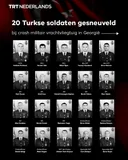 20 Turkse soldaten gesneuveld bij crash militair vrachtvliegtuig in Georgië