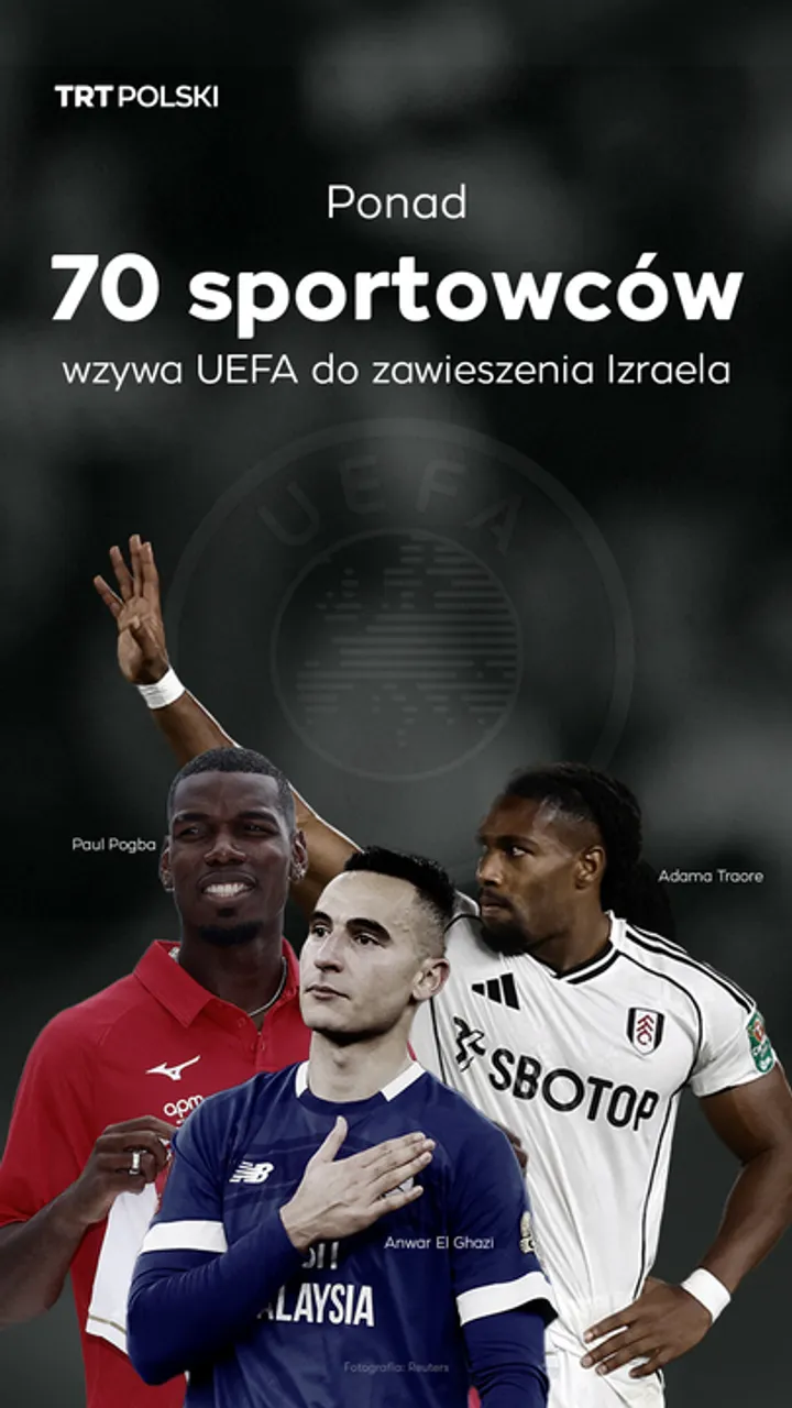 Ponad 70 sportowców wzywa UEFA do zawieszenia Izraela