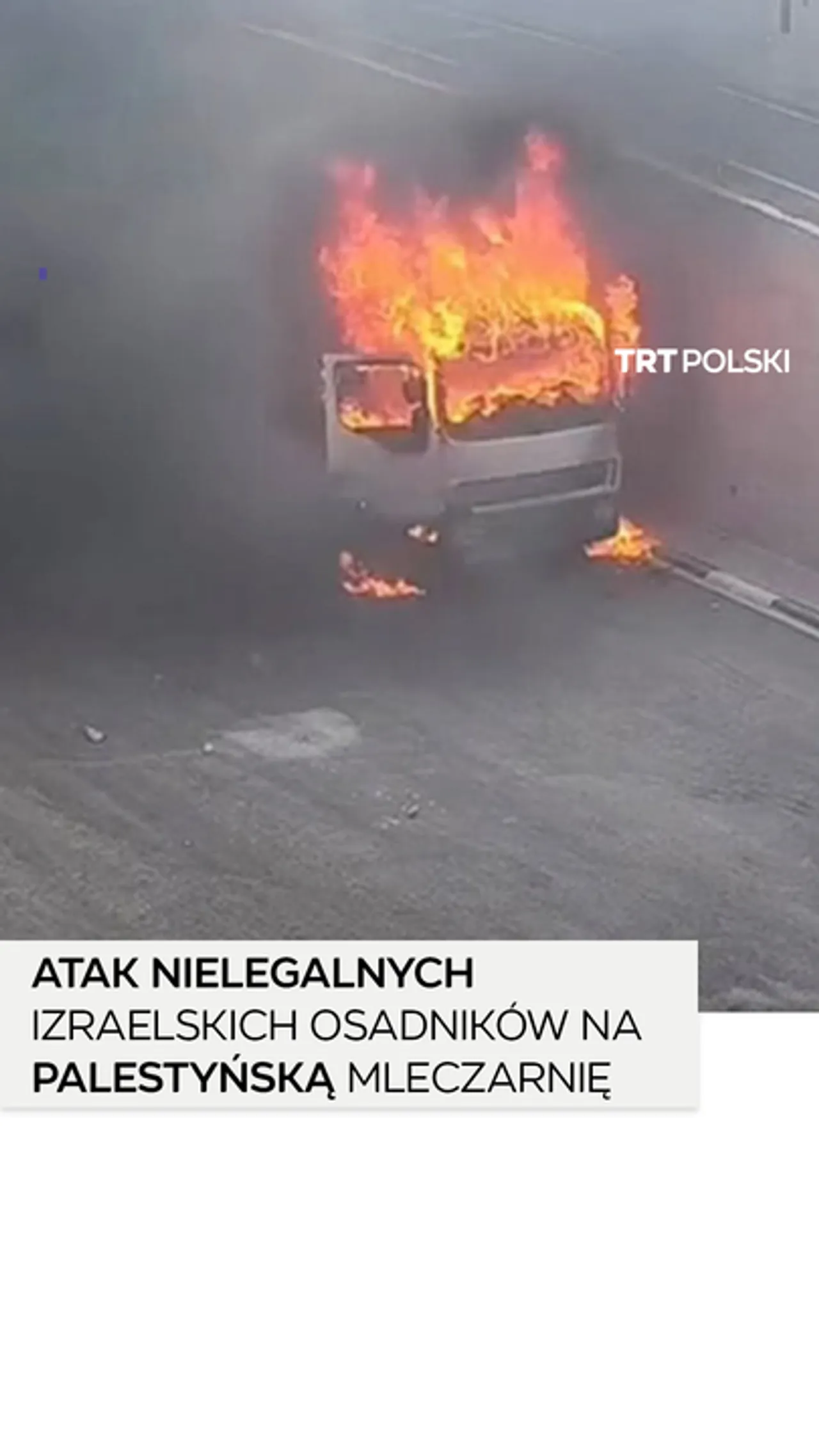 Nowe nagranie ataku nielegalnych izraelskich osadników na palestyńską mleczarnię