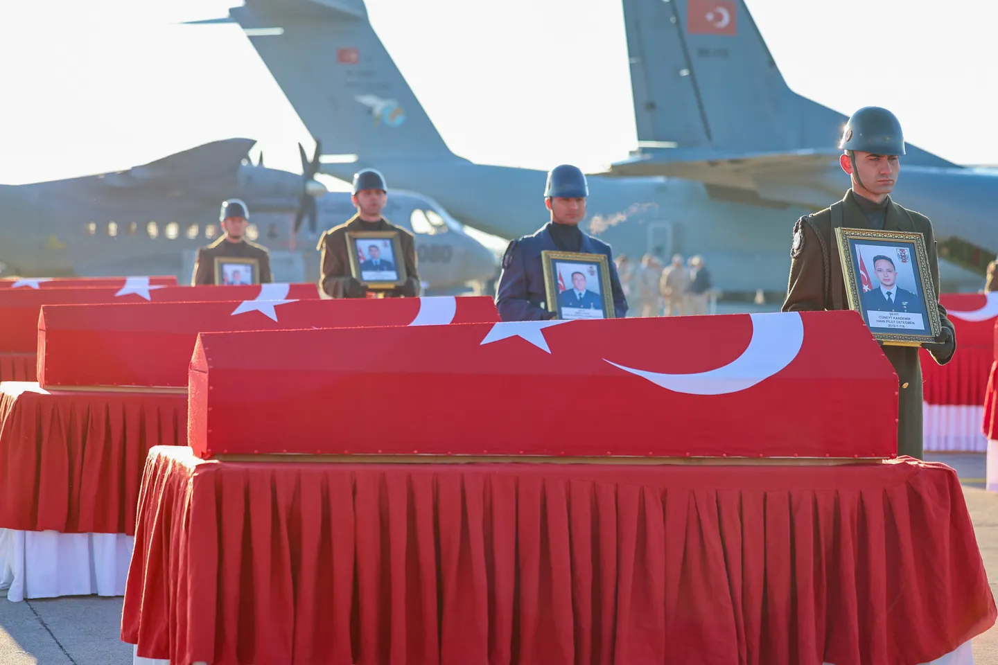 Ceremony held in Türkiye in honour of soldiers who died in Azerbaijan-Georgia border plane crash