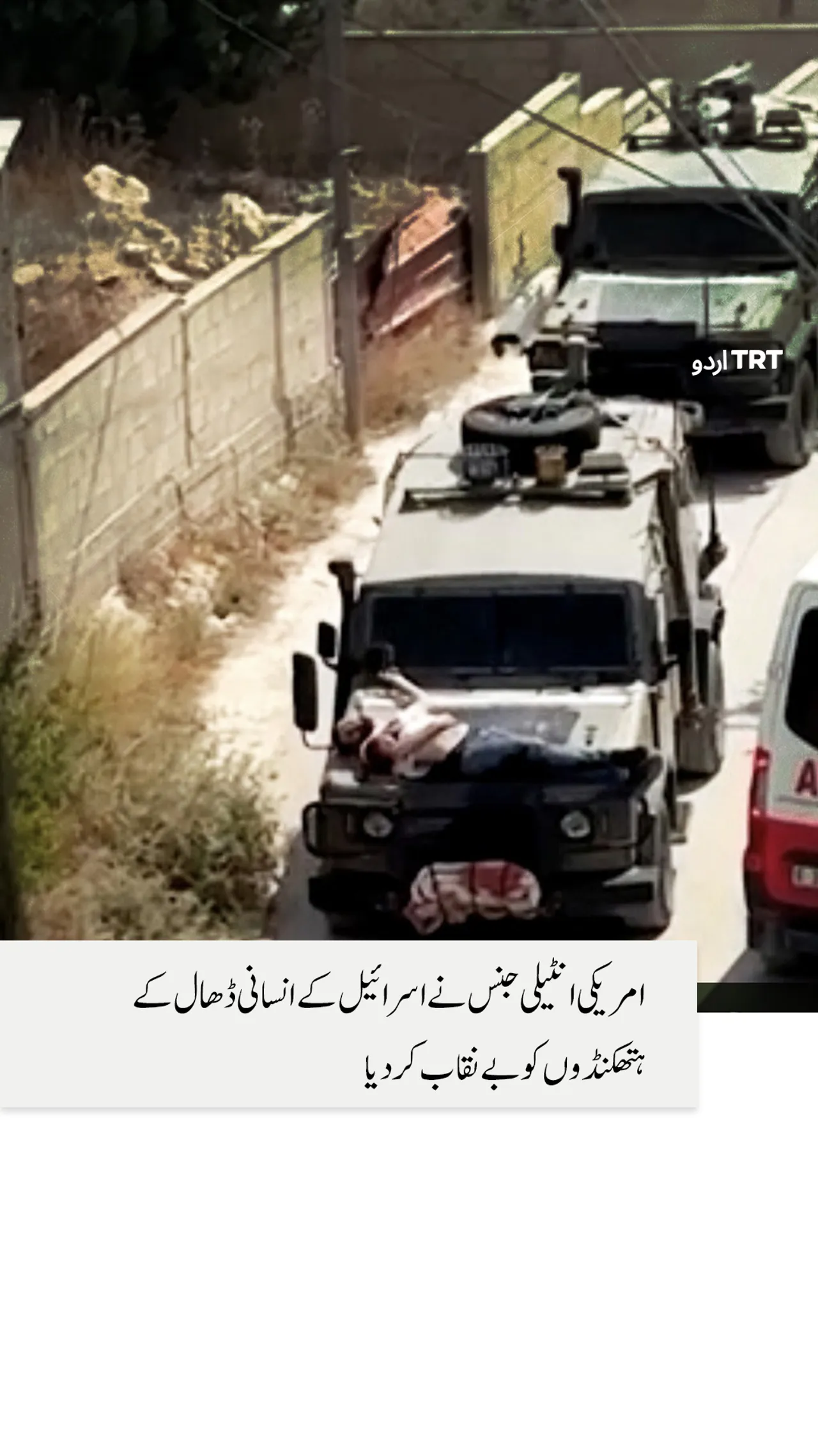 اسرائیل نے فلسطینیوں کو انسانی ڈھال کے طور پر استعمال کیا