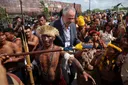 Indigenous people stage protest at COP30 entrance in Brazil