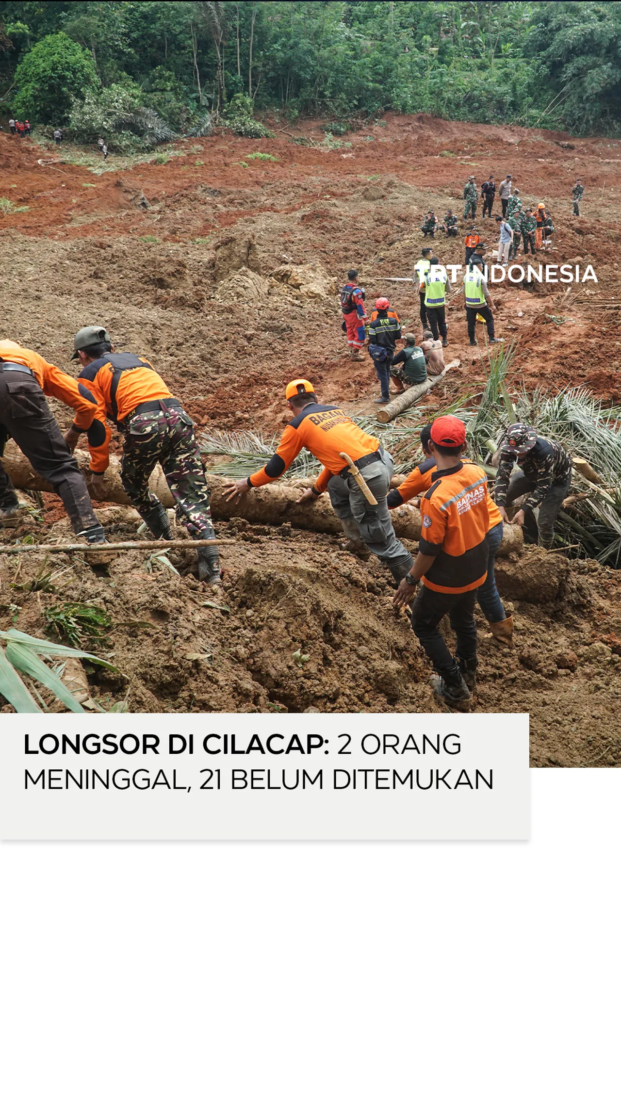 Longsor di Cilacap, 2 warga meninggal dan puluhan masih hilang