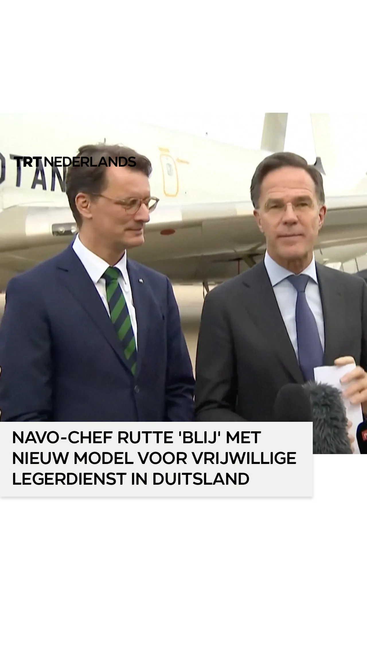 NAVO-chef Rutte 'blij' met nieuw model voor vrijwillige legerdienst in Duitsland