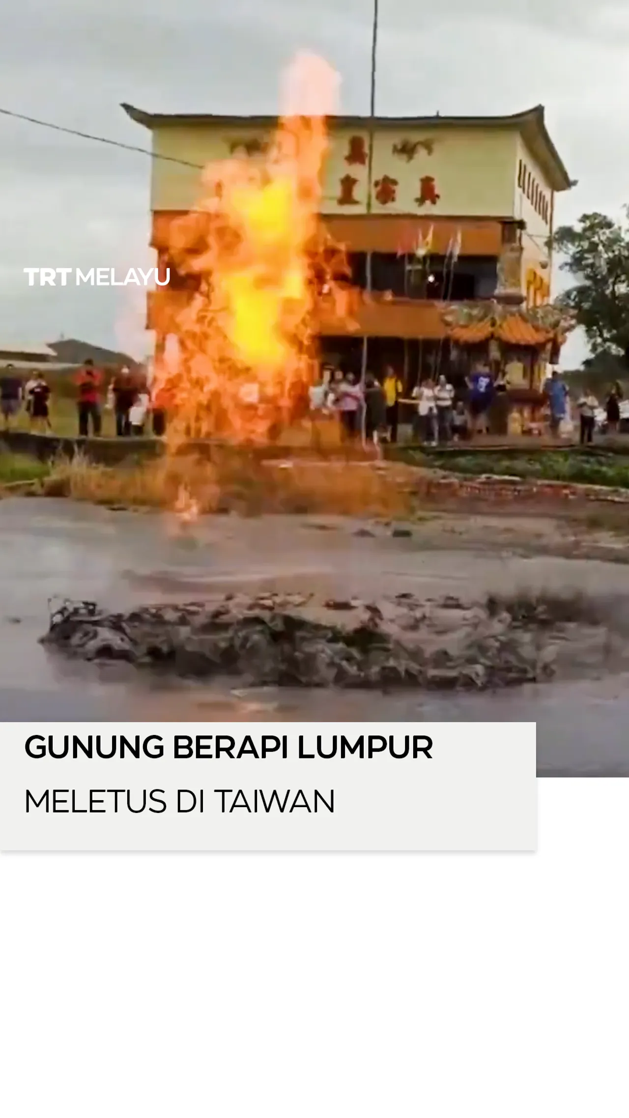 Gunung berapi lumpur meletus di Taiwan