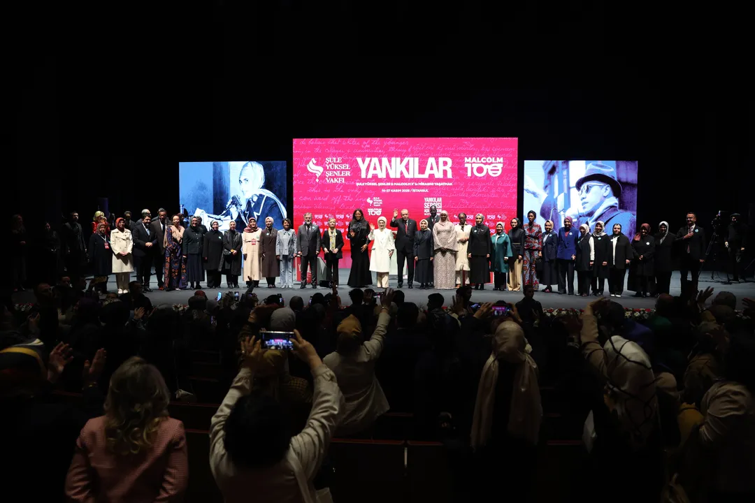 President Erdogan opens 'Echoes' exhibition in Istanbul honouring Sule Yuksel Senler and Malcolm X
