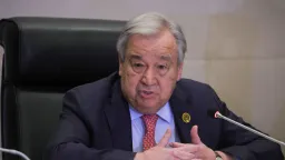 دبیرکل سازمان ملل حملات موشکی و پهپادی روسیه به اوکراین را محکوم کرد