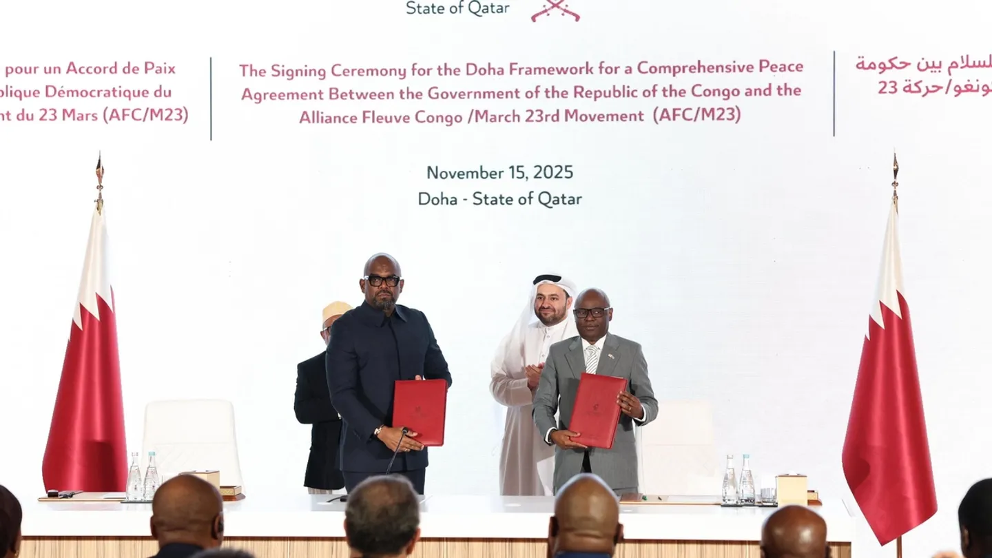 برعاية قطرية-أمريكية.. توقيع إطار سلام بين الكونغو الديمقراطية وحركة 23 مارس بالدوحة