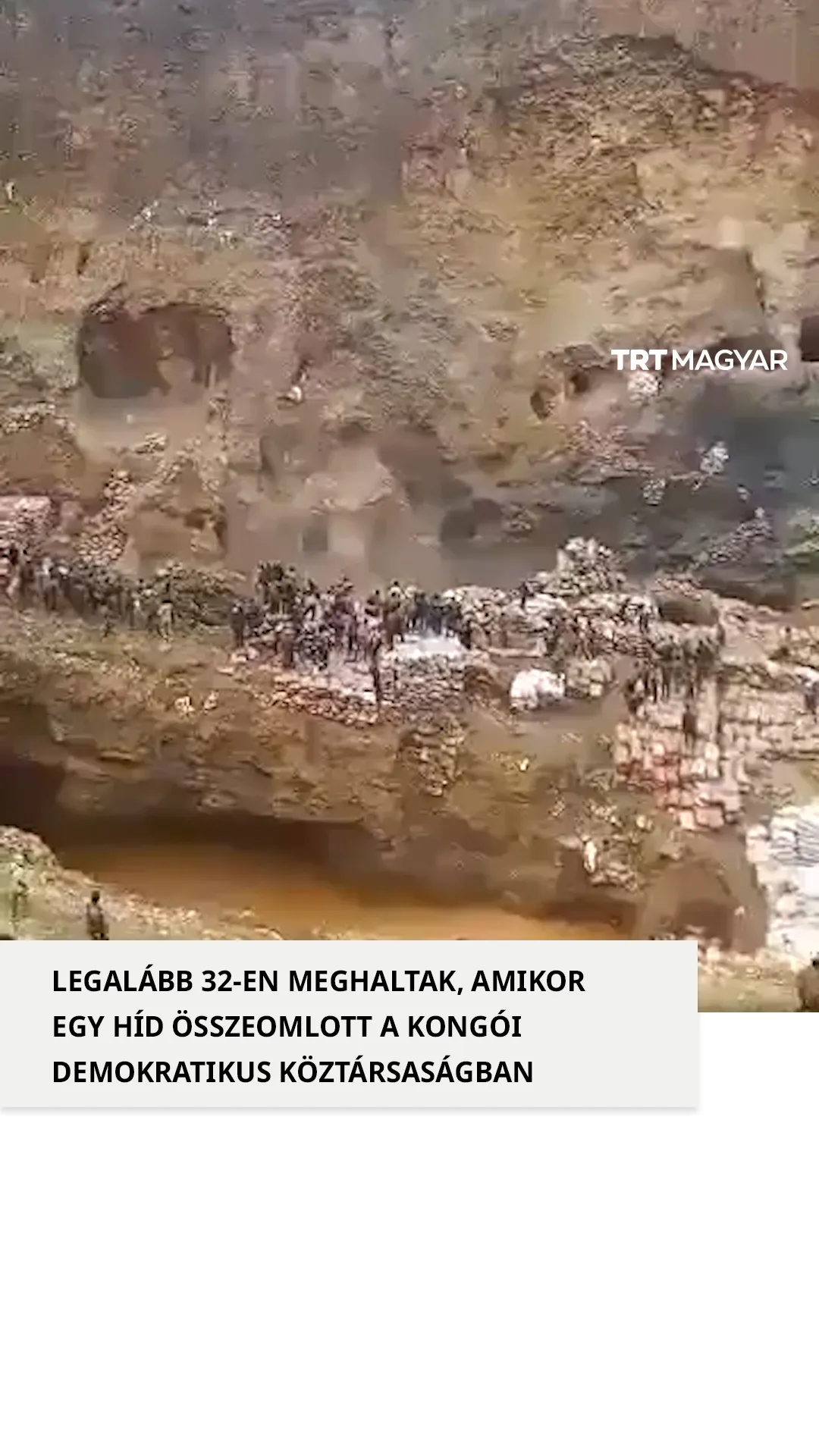 A Kongói Demokratikus Köztársaságban tucatnyian meghaltak miután egy bánya hídja összeomlott