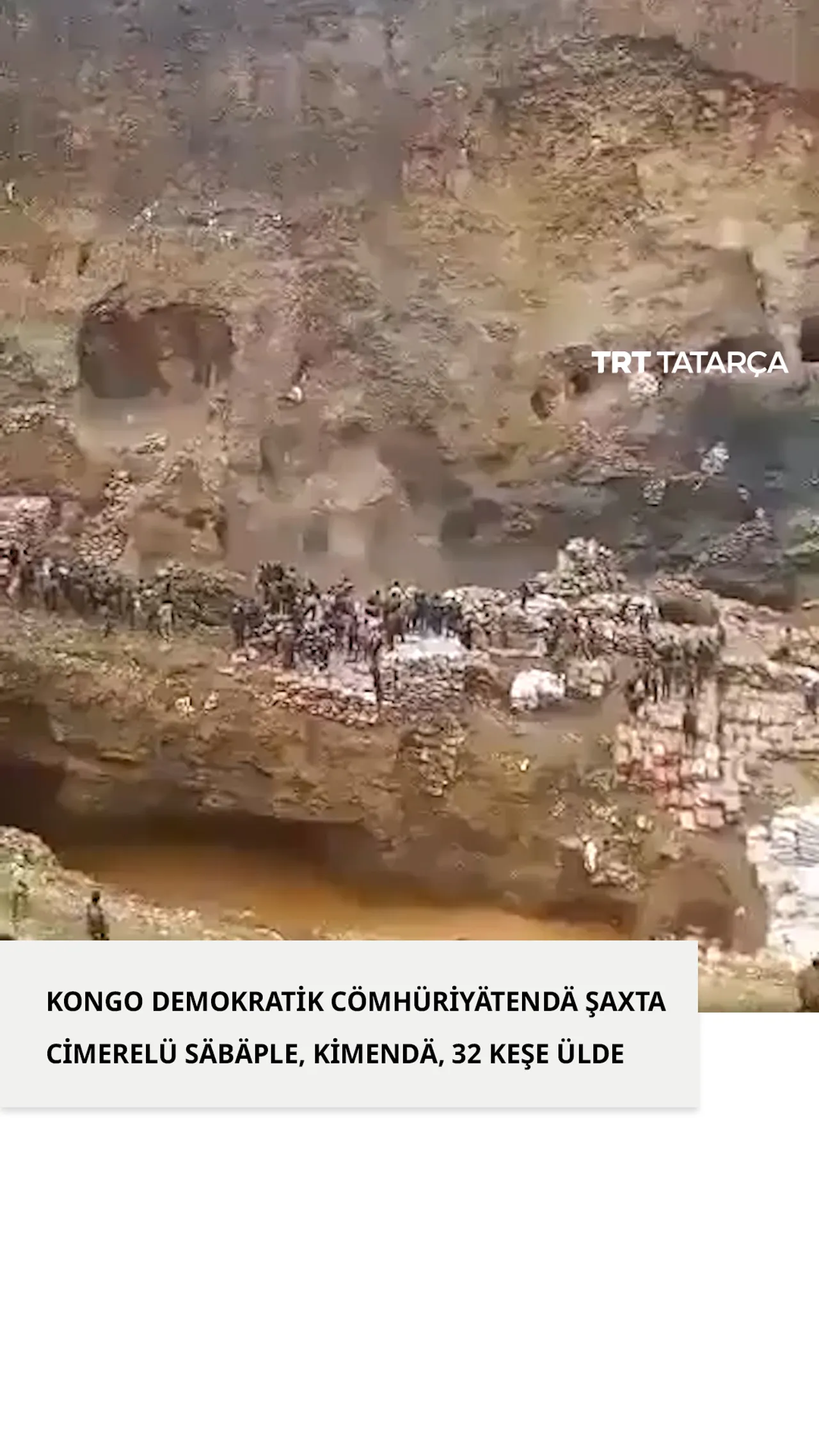 Kongo demokratik cömhüriyätendä şaxta cimerelü säbäple, kimendä, 32 keşe ülde