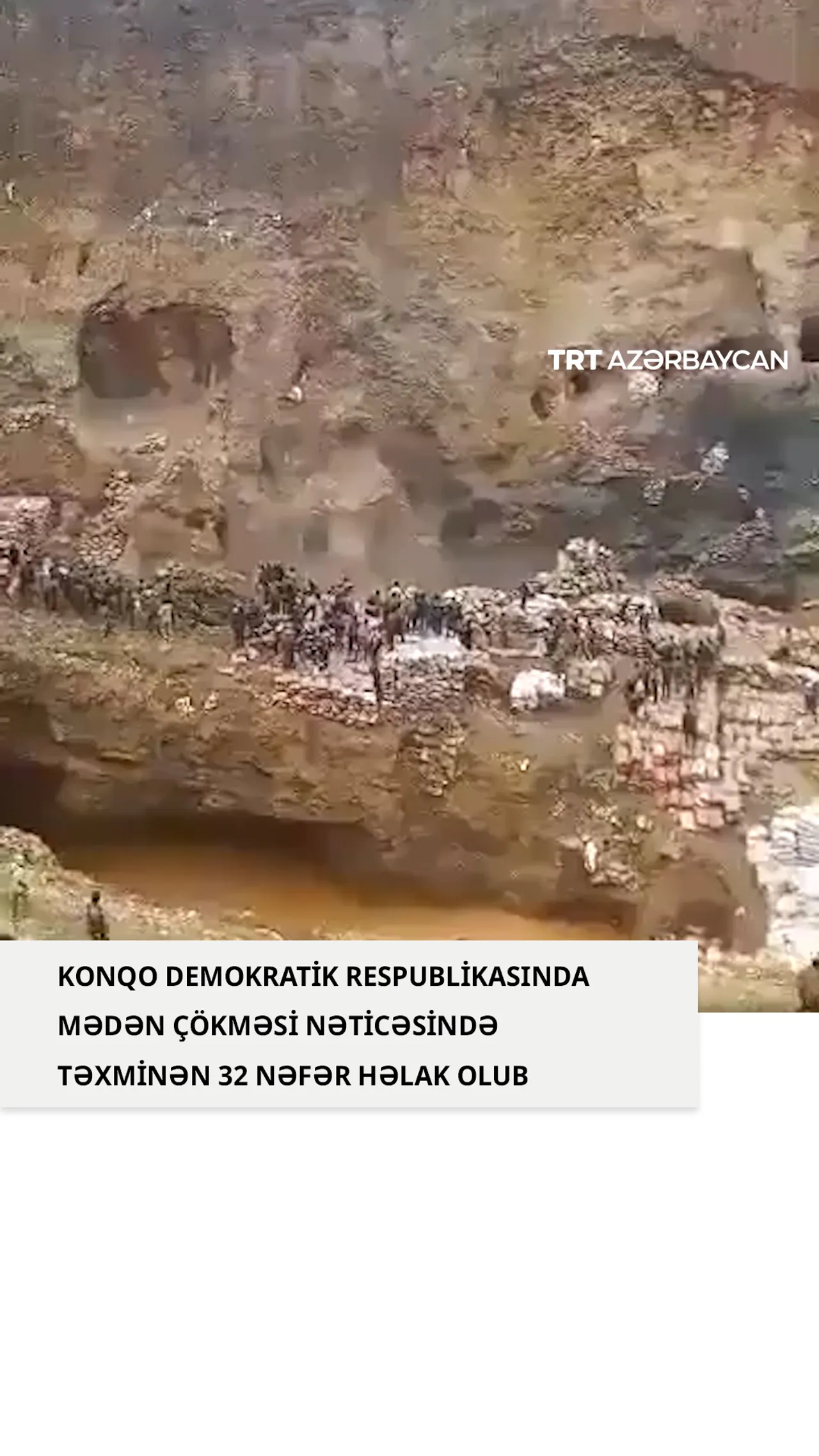 Konqo Demokratik Respublikasında qiymətli metal mədəni çöküb