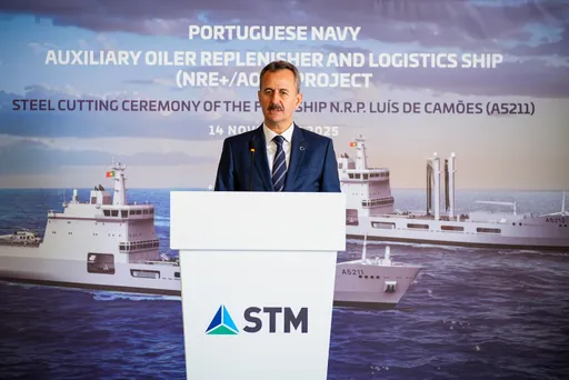 ترکیه ساخت نخستین ناو پشتیبانی نظامی نیروی دریایی پرتغال را آغاز کرد