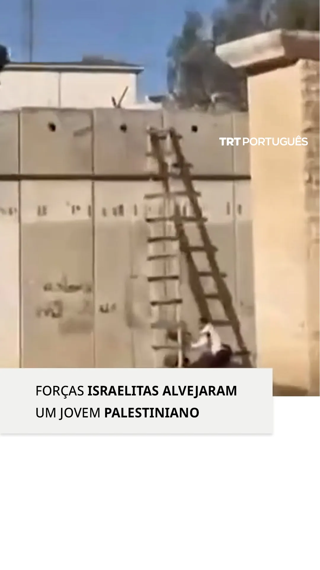 Em Al Ram, perto do muro de separação, as forças israelitas alvejaram um palestiniano