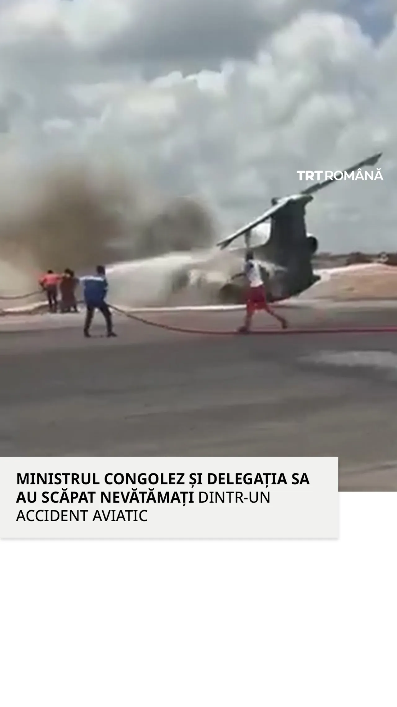 Avionul care transporta delegația Ministerului Minelor din RDC s-a prăbușit la aterizarea în Kolwezi
