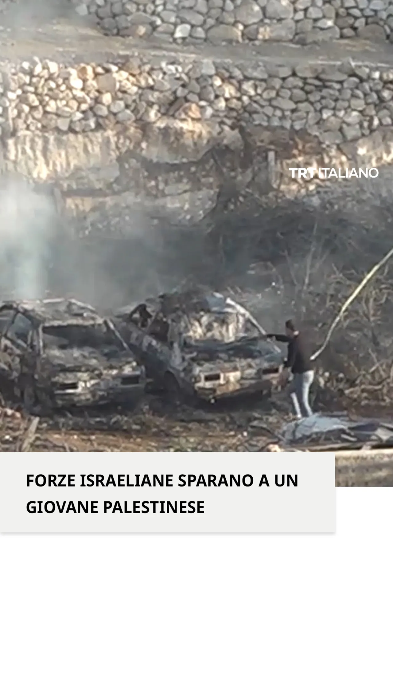 Forze israeliane sparano a un giovane palestinese