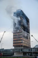 Kroaci, zjarri përfshin ndërtesën "Vjesnik" në Zagreb