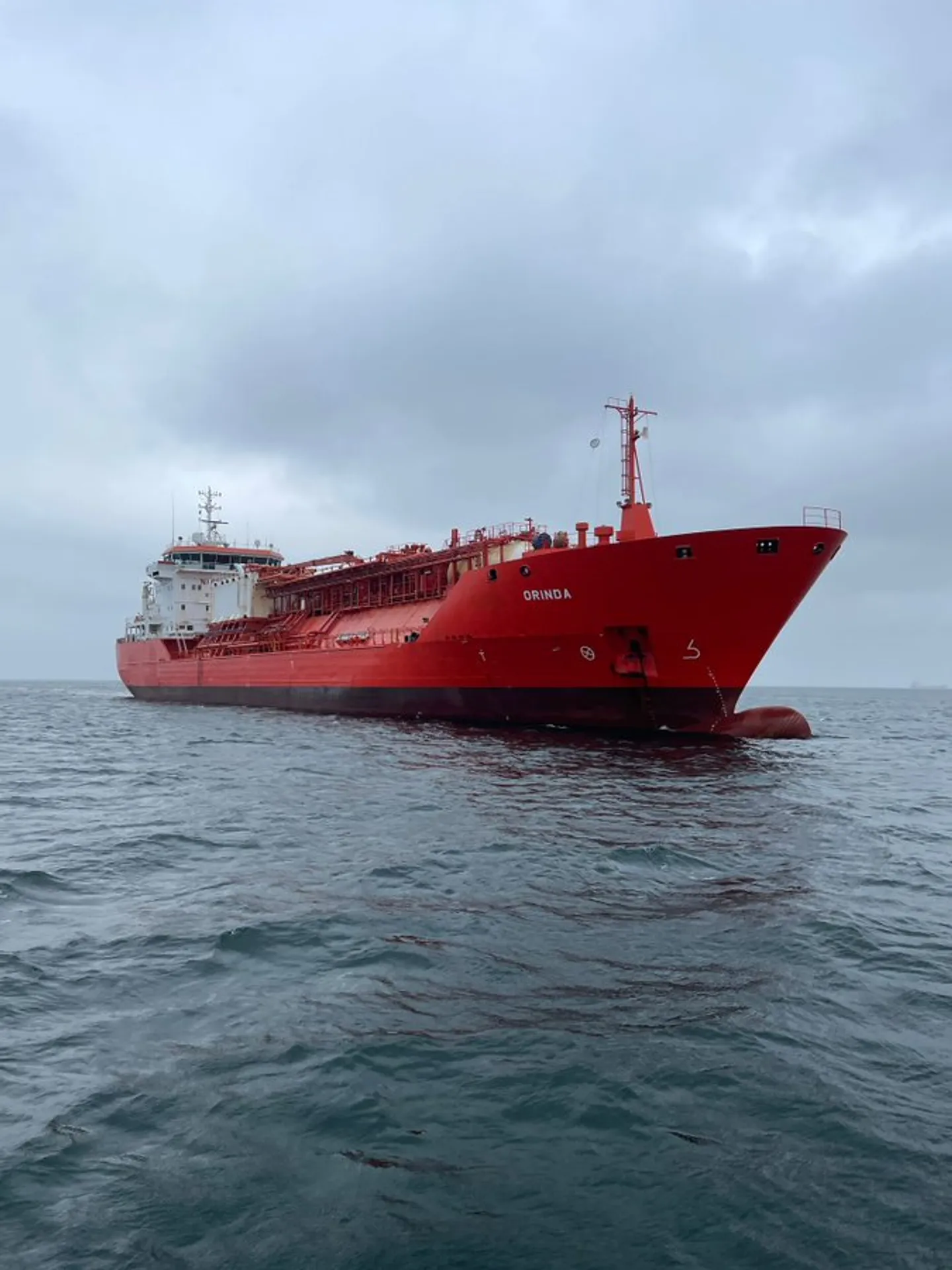 إصابة ناقلة غاز تحمل العلم التركي في ميناء إزمائيل الأوكراني