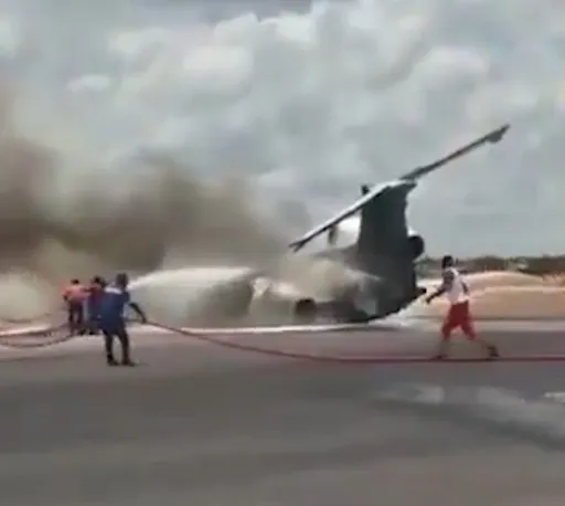 DR Congo minister, passengers survive after plane bursts into flames on runway
