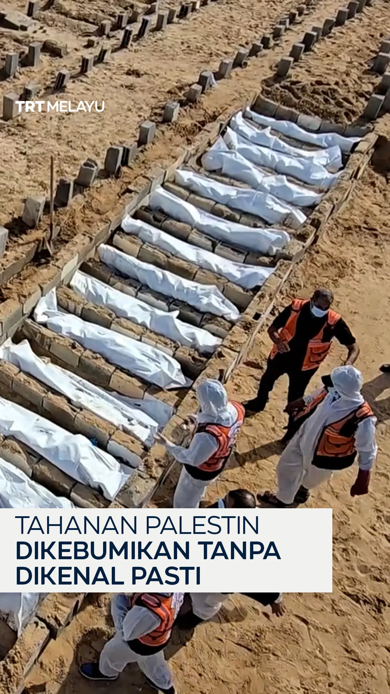Tahanan Palestin dikebumikan tanpa dikenal pasti