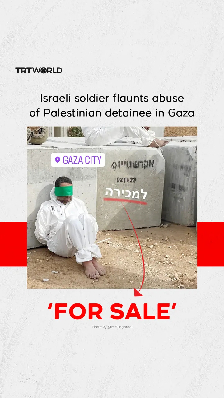 Israeli soldier flaunts abuse of Palestinian detainee in Gaza