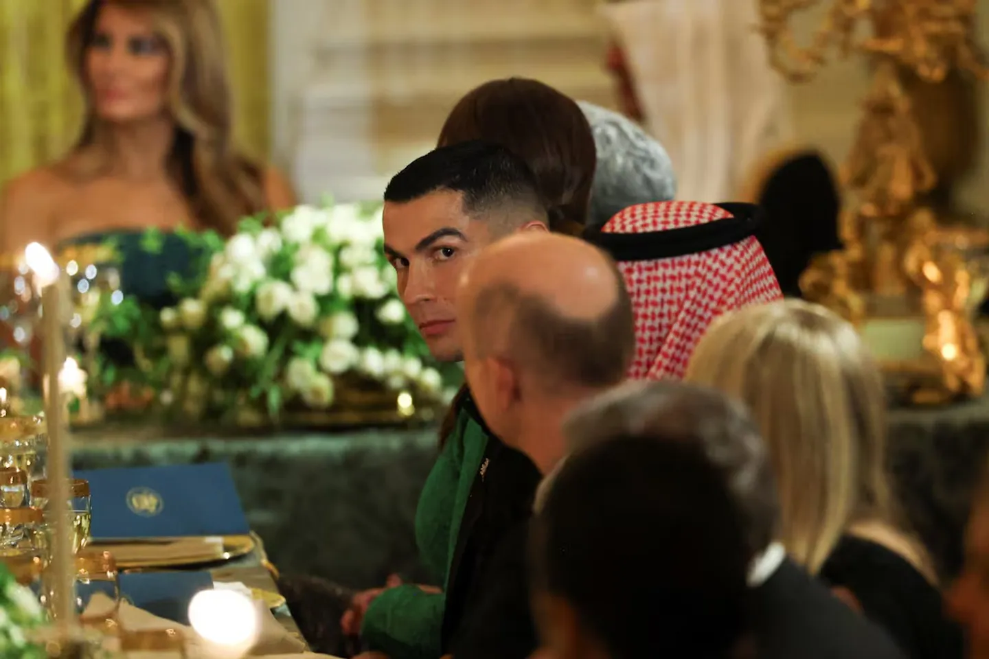Cristiano Ronaldo attends White House meeting between Trump and Saudi crown prince