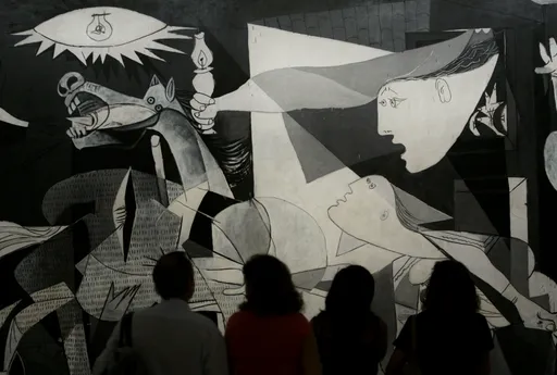 What's the meaning behind Picasso's Guernica painting that Zelenskyy just viewed?