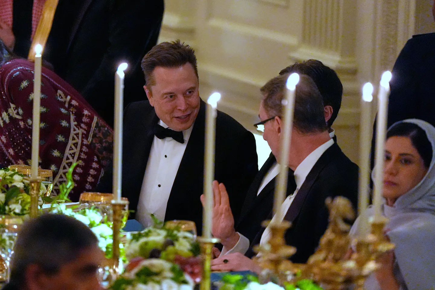 Elon Musk attends White House dinner with Saudi Crown Prince hosted by Trump after spat
