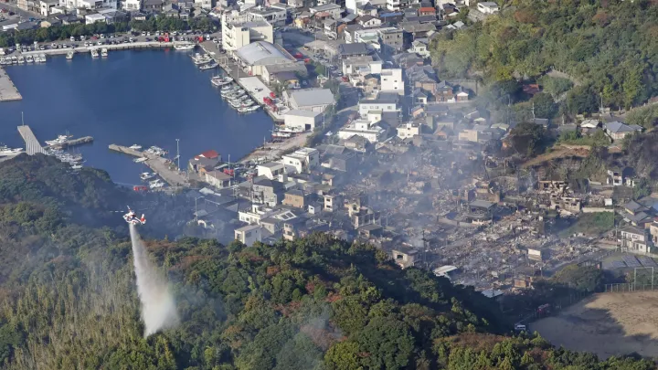 O maior incêndio no Japão em décadas mata uma pessoa e destrói 170 edifícios