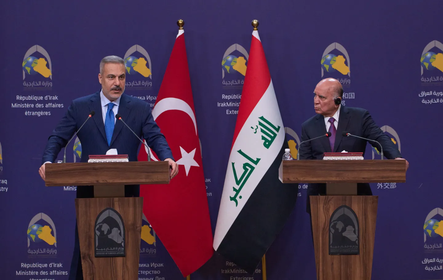 Թուրքիայի ԱԳ նախարար Հաքան Ֆիդանը մեկնել է Բաղդադ՝ հանդիպելու իր գործնկերոջ Ֆուադ Հուսեյնի հետ
