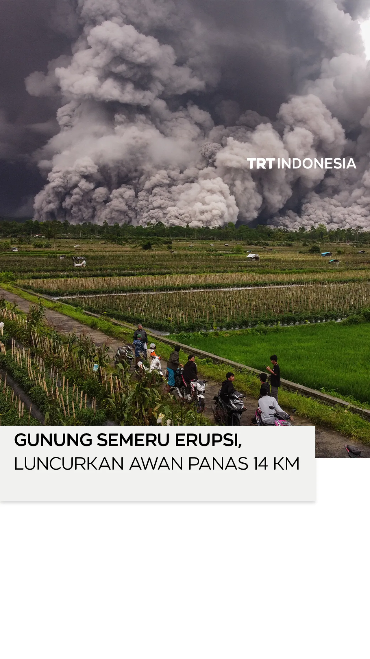 Gunung Semeru kembali erupsi dengan status menjadi awas, 1.156 warga mengungsi